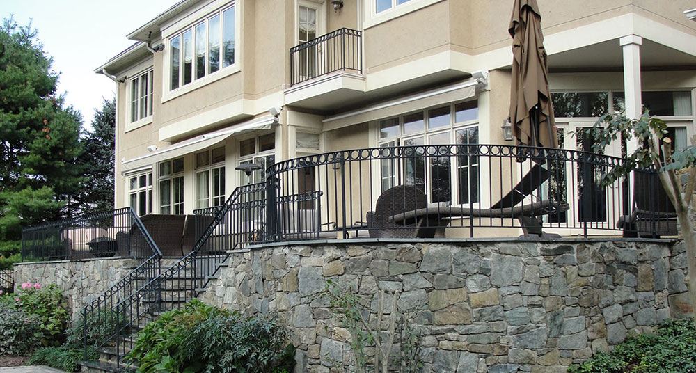 A display of cable railings in Bethesda, MD