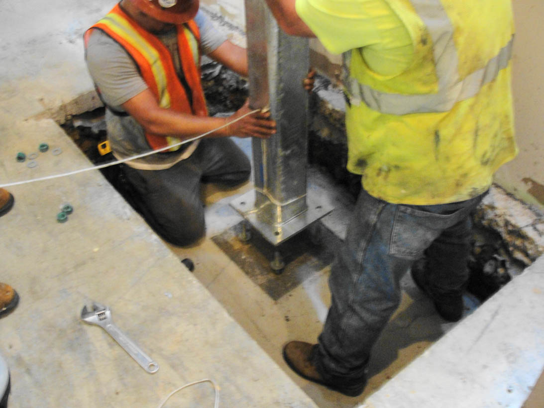 A welder working on a custom welding project